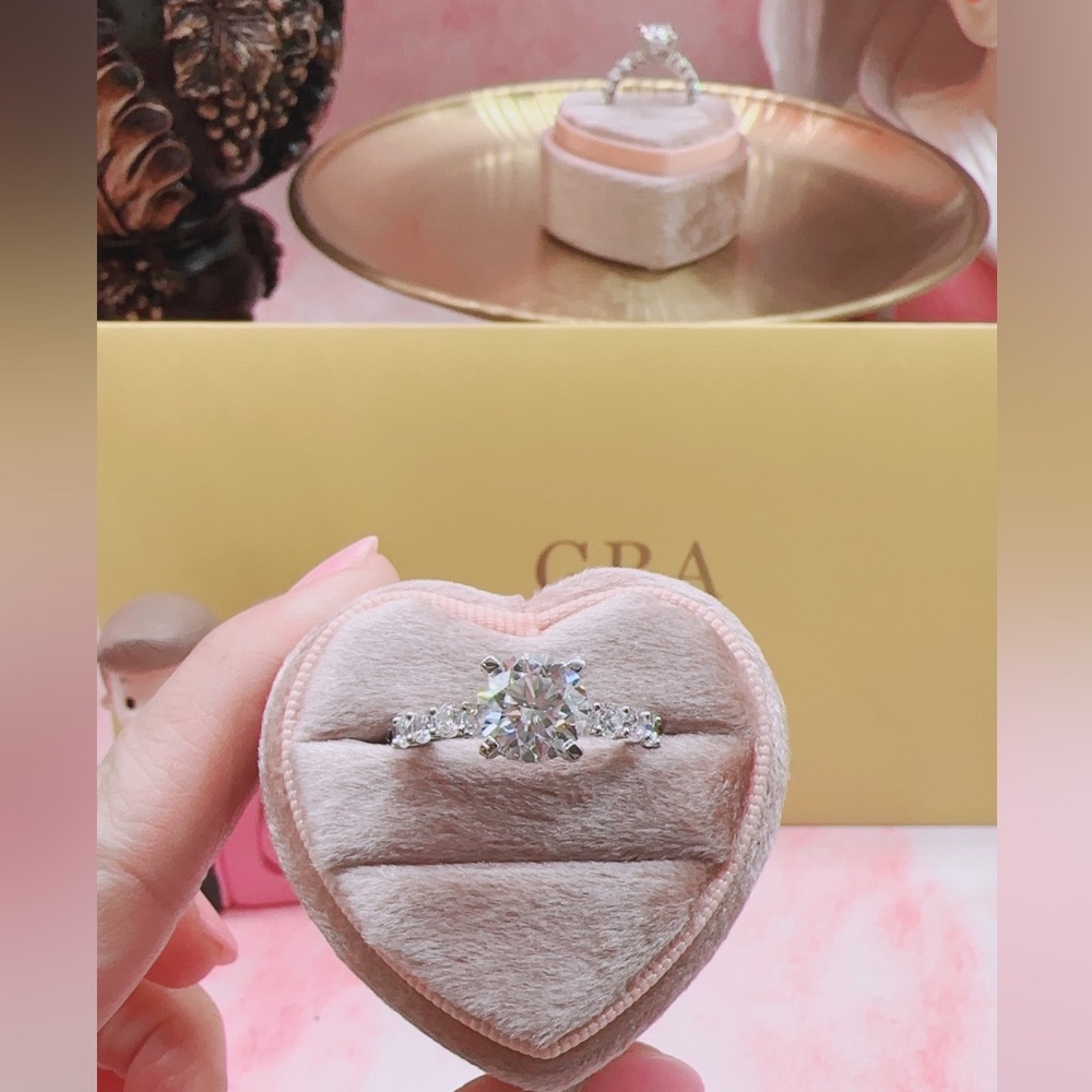 3 carat moissanite ring in S925 new